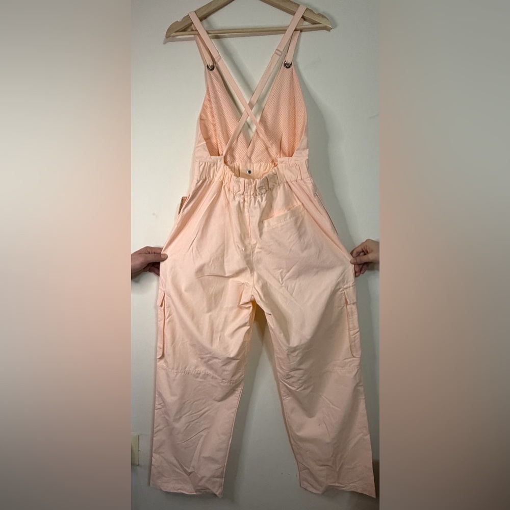 Peach Overalls with Adjustable Straps fe movemens by Free people - Picture 3 of 8